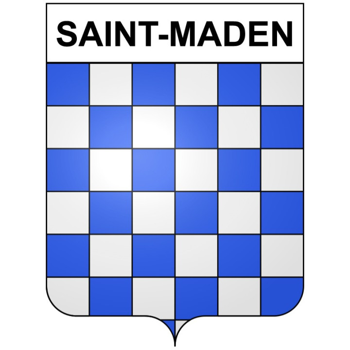 Saint-Maden Sticker wappen, gelsenkirchen, augsburg, klebender aufkleber
