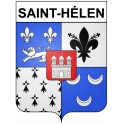 Stickers coat of arms Saint-Hélen adhesive sticker