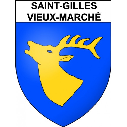 Stickers coat of arms Saint-Gilles-Vieux-Marché adhesive sticker