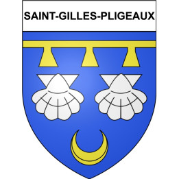 Saint-Gilles-Pligeaux Sticker wappen, gelsenkirchen, augsburg, klebender aufkleber