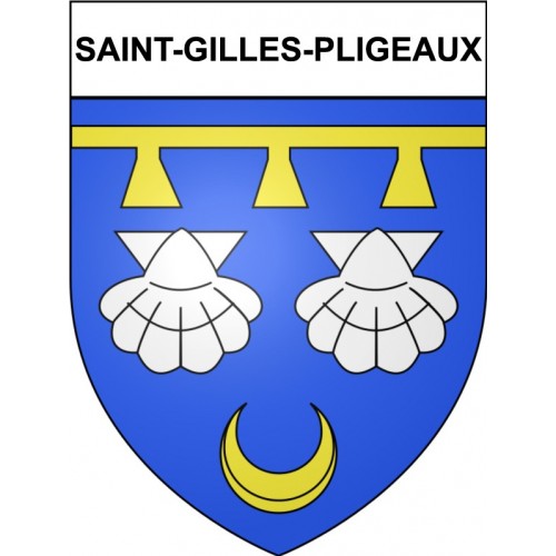 Saint-Gilles-Pligeaux Sticker wappen, gelsenkirchen, augsburg, klebender aufkleber