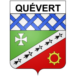 Quévert 22 ville Stickers blason autocollant adhésif