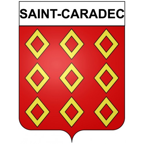 Saint-Caradec 22 ville Stickers blason autocollant adhésif