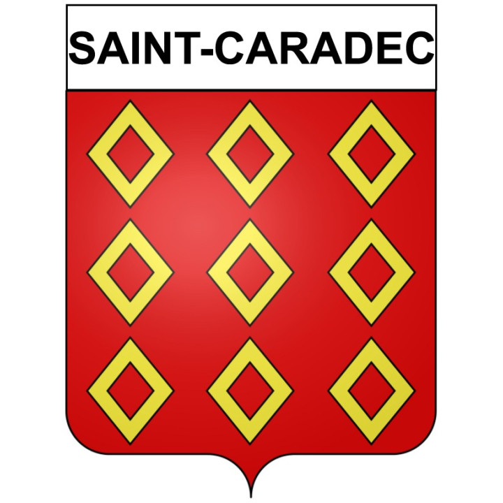Saint-Caradec Sticker wappen, gelsenkirchen, augsburg, klebender aufkleber