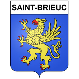 Pegatinas escudo de armas de Saint-Brieuc adhesivo de la etiqueta engomada