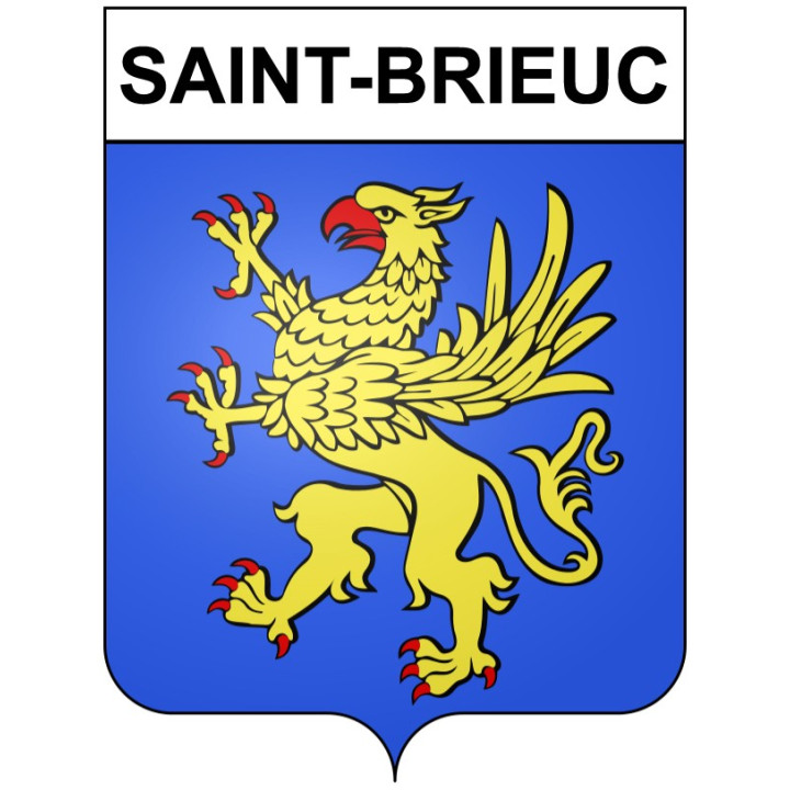 Pegatinas escudo de armas de Saint-Brieuc adhesivo de la etiqueta engomada