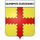 Pegatinas escudo de armas de Quemper-Guézennec adhesivo de la etiqueta engomada