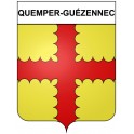 Pegatinas escudo de armas de Quemper-Guézennec adhesivo de la etiqueta engomada