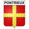 Pontrieux Sticker wappen, gelsenkirchen, augsburg, klebender aufkleber