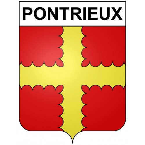 Stickers coat of arms Pontrieux adhesive sticker