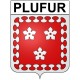 Plufur Sticker wappen, gelsenkirchen, augsburg, klebender aufkleber