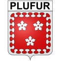 Plufur Sticker wappen, gelsenkirchen, augsburg, klebender aufkleber