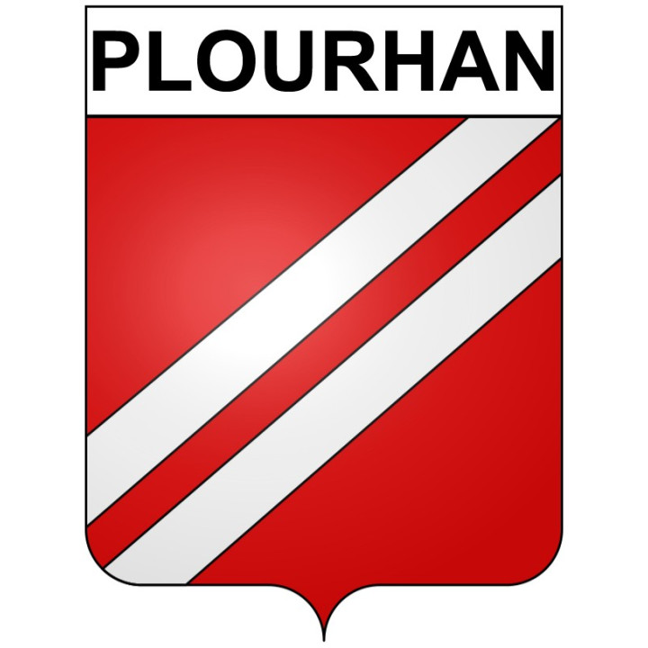 Stickers coat of arms Plourhan adhesive sticker