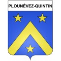 Pegatinas escudo de armas de Plounévez-Quintin adhesivo de la etiqueta engomada