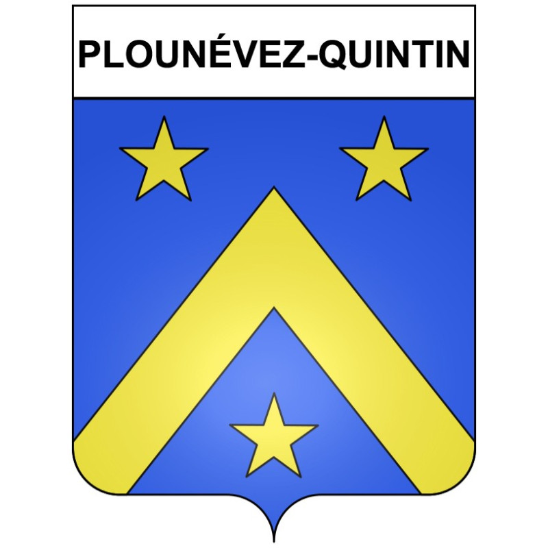 Stickers coat of arms Plounévez-Quintin adhesive sticker