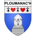 Pegatinas escudo de armas de Ploumanac'h adhesivo de la etiqueta engomada