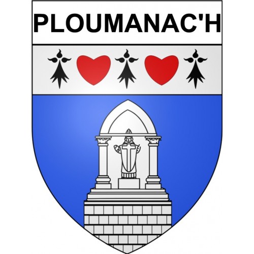 Ploumanac'h Sticker wappen, gelsenkirchen, augsburg, klebender aufkleber