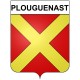 Pegatinas escudo de armas de Plouguenast adhesivo de la etiqueta engomada