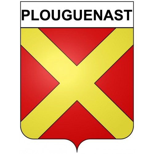 Plouguenast Sticker wappen, gelsenkirchen, augsburg, klebender aufkleber