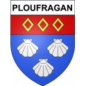 Pegatinas escudo de armas de Ploufragan adhesivo de la etiqueta engomada