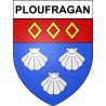 Pegatinas escudo de armas de Ploufragan adhesivo de la etiqueta engomada