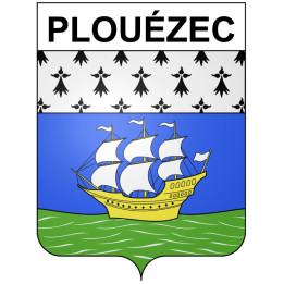 Stickers coat of arms Plouézec adhesive sticker