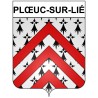 Pegatinas escudo de armas de Plœuc-sur-Lié adhesivo de la etiqueta engomada