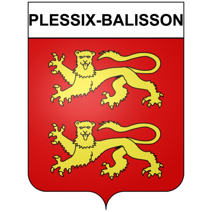 Stickers coat of arms Plessix-Balisson adhesive sticker