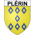Pegatinas escudo de armas de Plérin adhesivo de la etiqueta engomada