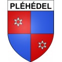 Stickers coat of arms Pléhédel adhesive sticker