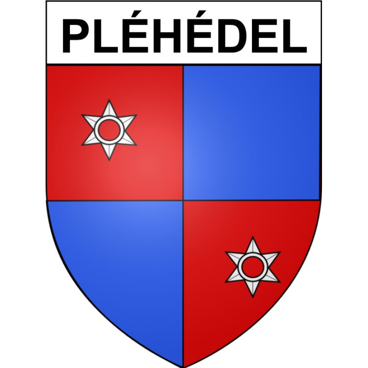 Stickers coat of arms Pléhédel adhesive sticker