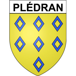 Plédran 22 ville Stickers blason autocollant adhésif