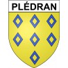 Adesivi stemma Plédran adesivo