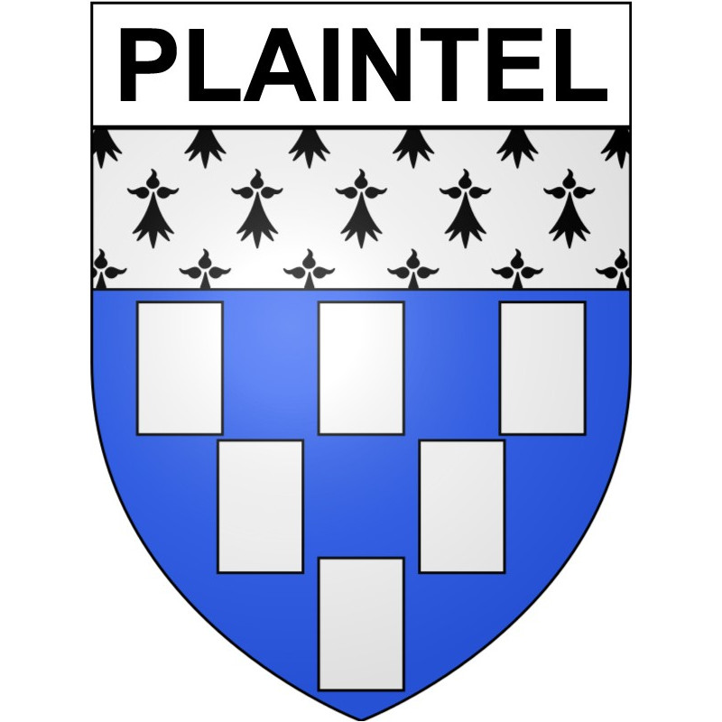 Stickers coat of arms Plaintel adhesive sticker