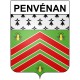 Penvénan Sticker wappen, gelsenkirchen, augsburg, klebender aufkleber
