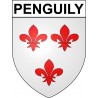 Penguily Sticker wappen, gelsenkirchen, augsburg, klebender aufkleber
