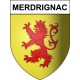 Stickers coat of arms Merdrignac adhesive sticker