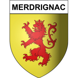 Stickers coat of arms Merdrignac adhesive sticker