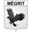 Mégrit Sticker wappen, gelsenkirchen, augsburg, klebender aufkleber