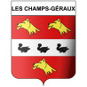 Pegatinas escudo de armas de Les Champs-Géraux adhesivo de la etiqueta engomada
