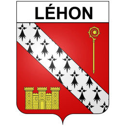 Pegatinas escudo de armas de Léhon adhesivo de la etiqueta engomada