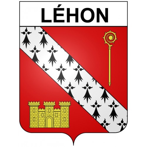 Stickers coat of arms Léhon adhesive sticker