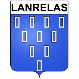 Pegatinas escudo de armas de Lanrelas adhesivo de la etiqueta engomada