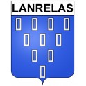 Pegatinas escudo de armas de Lanrelas adhesivo de la etiqueta engomada