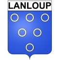 Lanloup 22 ville Stickers blason autocollant adhésif