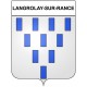 Langrolay-sur-Rance 22 ville Stickers blason autocollant adhésif
