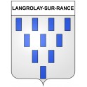 Langrolay-sur-Rance 22 ville Stickers blason autocollant adhésif