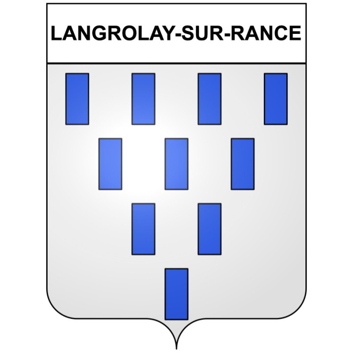 Stickers coat of arms Langrolay-sur-Rance adhesive sticker