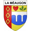 Pegatinas escudo de armas de La Méaugon adhesivo de la etiqueta engomada