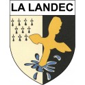 Pegatinas escudo de armas de La Landec adhesivo de la etiqueta engomada